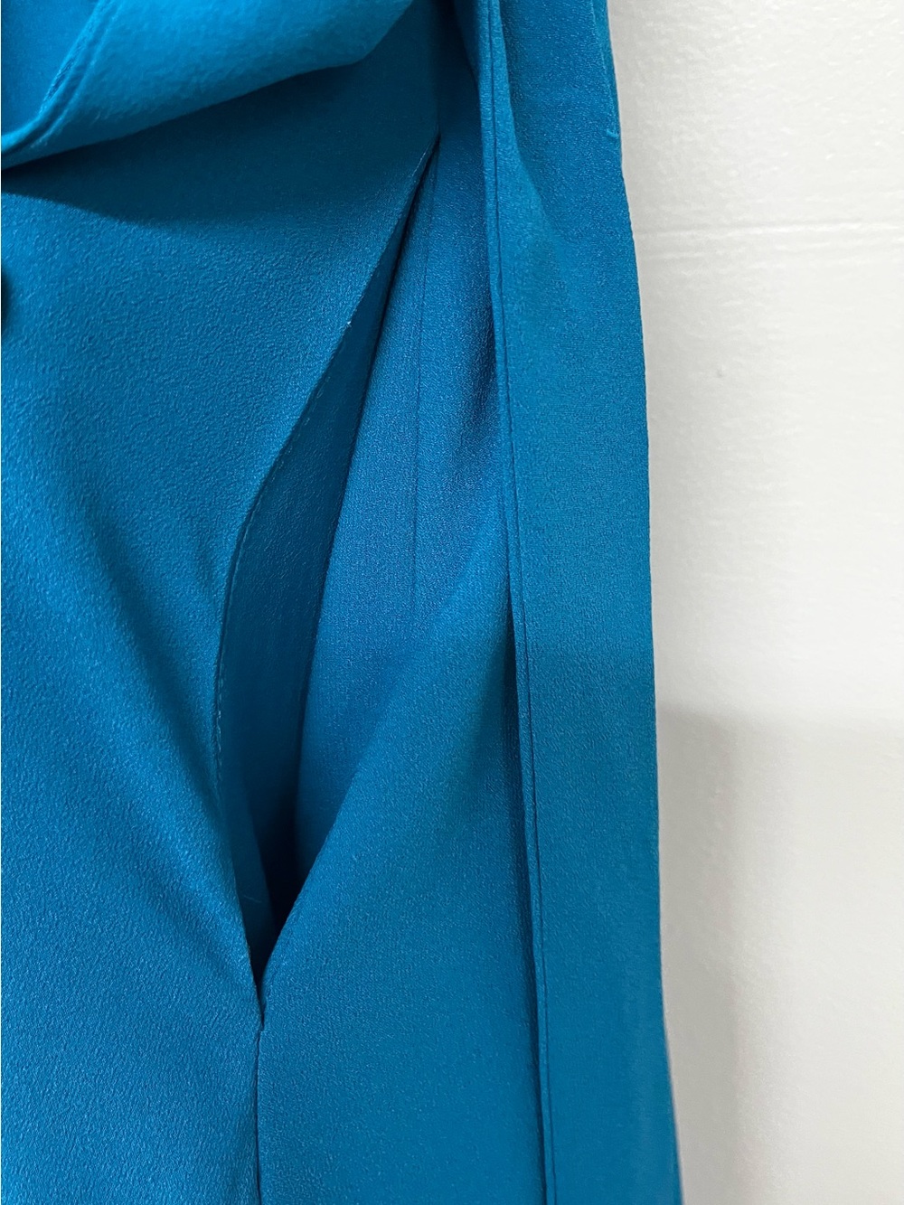 Jessica Simpson High-Low Midi Dress in Teal Blue - Picture 4 of 4